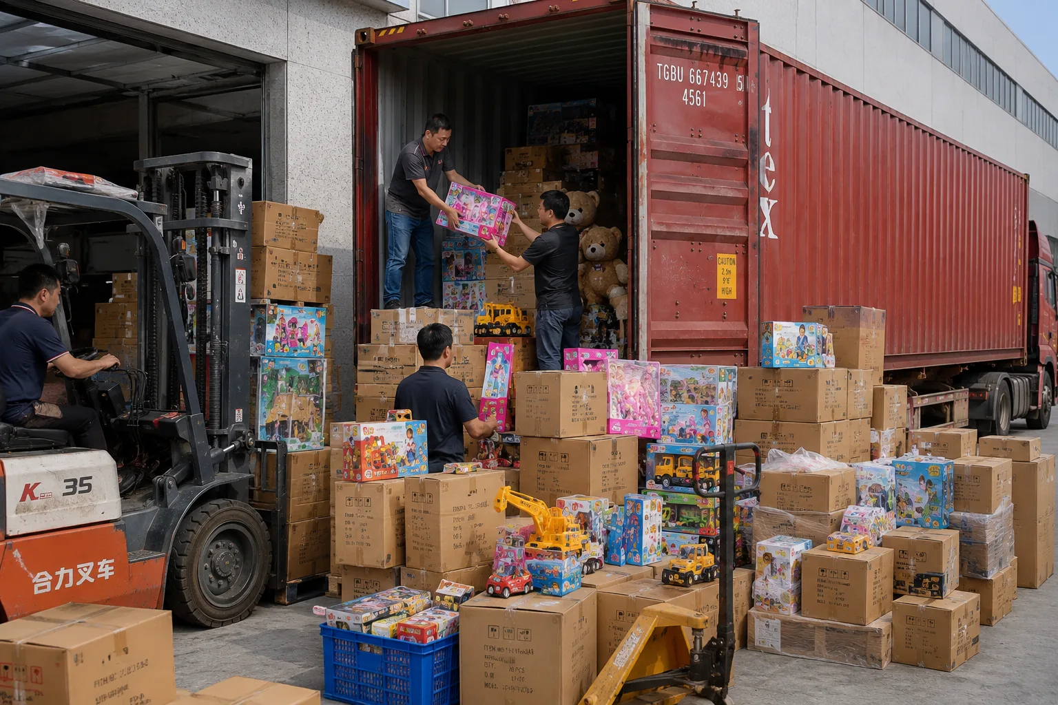 菲律宾海运散货：玩具批量出口